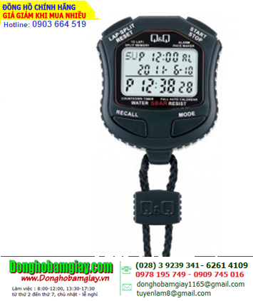 HS45J01Y _Đồng hồ bấm giờ Stopwatch Q&Q HS45J001Y với 10 laps chính hãng Q&Q Japan _BH 1năm